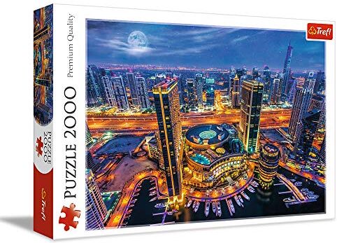 Trefl 2000 Elementi, qualità premium, per adulti e Bambini dai 12 anni Puzzle, Colore Luci di Dubai,