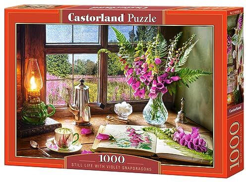 Castorland Natura morta con viola Snapdragons 1000 Teile Puzzle, Colore Vario, CSC104345