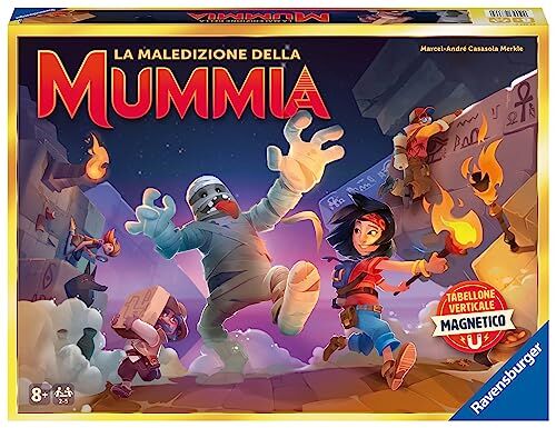 Ravensburger – La maledizione della mummia, Gioco Da Tavolo, gioco in scatola per tutta la famiglia, Da 2 a 5 Giocatori, 8+ Anni