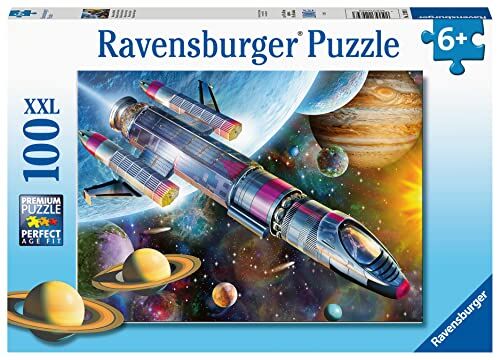 Ravensburger - Missione nello Spazio, 100 Pezzi XXL, Puzzle per Bambini, età 6+, Multicolore,  3