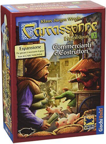 Giochi Uniti Carcassonne Commercianti e Costruttori, Espansione 2 per Carcassonne, Gioco da tavolo, Edizione italiana, GU337