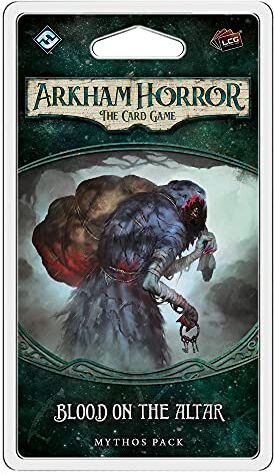 Fantasy Flight Games , Arkham Horror The Card Game: Mythos Pack 1.3. Blood on the Altar, Card Game, Ages 14+, 1 to 4 Players, 60 to 120 Minutes Playing Time