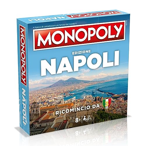 Winning Moves Monopoly Napoli, Ricomincio da 3, Edizione Italiana, Gioco da Tavolo, Prodotto da Collezione
