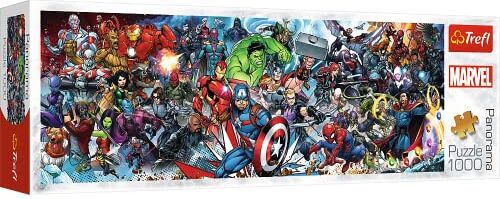 Trefl Avengers Other 1000 Elementi, Unisciti all'Universo Marvel, Panorama, Qualità Premium, per adulti e Bambini dai 12 anni in su Puzzle, Colore,