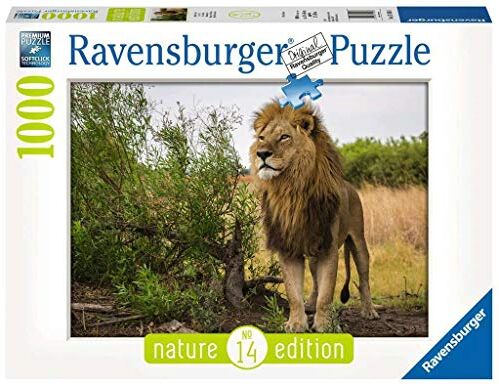 Ravensburger Puzzle, Puzzle 1000 Pezzi, Leone in Africa, Puzzle per Adulti, Nature Edition, Puzzle Paesaggi, Puzzle  Stampa di Alta Qualità