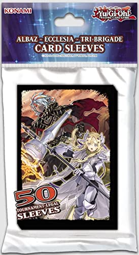 Konami YuGiOh Albaz Ecclesia Brigade Bustine per carte collezionabili, 50 pezzi