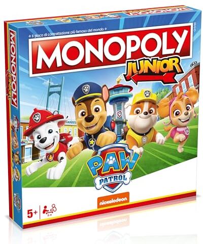 Winning Moves , Monopoly Junior Paw Patrol, Gioco da tavolo, 5+ anni