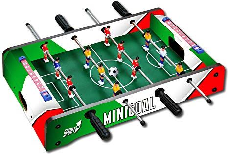 Sport One Calciobalilla da Tavolo MINIGOAL Italy Aste Uscenti 1 Vs 1 + Palline Cm. 51 X 31 X 10 Special Edition Novita'