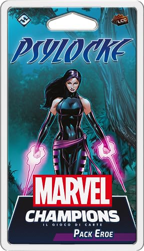 Asmodee Marvel Champions Il Gioco di Carte Psylocke, Pack Eroe, Espansione Gioco da Tavolo, Edizione in Italiano