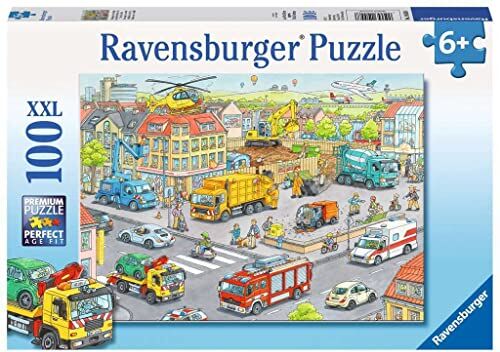 Ravensburger Veicoli in Città Puzzle 100 Pezzi