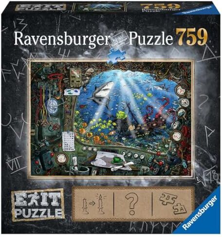 Ravensburger -Il Sommergibile Escape Puzzle, Multicolore, 759 Pezzi,