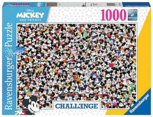 Ravensburger Puzzle Mickey, Collezione Challenge, 1000 Pezzi, Idea regalo, per Lei o Lui, Puzzle Adulti