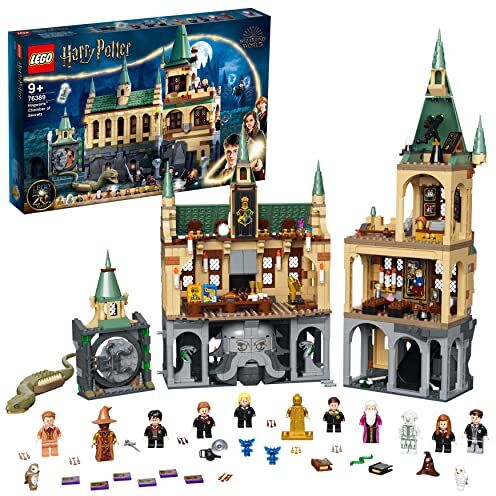 Lego Harry Potter La Camera dei Segreti di Hogwarts, Castello Giocattolo con Sala e Minifigure d'Oro 20° Anniversario, Idee Regalo di Compleanno per Bambina e Bambino