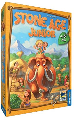 Giochi Uniti Stone Age Junior, Gioco da tavolo per bambini, 2-4 Giocatori, 5+ Anni, Edizione italiana,