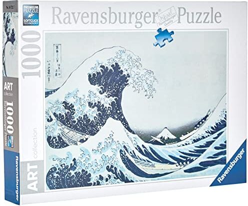 Ravensburger Puzzle The Great Wave Off Kanagawa 70x50 cm Puzzle 1000 pezzi Puzzle adulti e Ragazzi facile da comporre Puzzle Quadri Famosi da Esporre Puzzle Arte Educativo