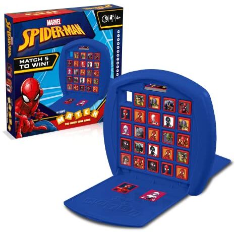 Winning Moves Spiderman, Top Trumps Match, gioco da tavolo, edizione italiana