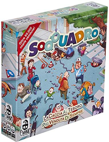 Cranio Creations Soqquadro Gioco da Tavolo, multicolore, CC029, 6+ anni, Carte Sfida, Tabellone, Pedine Giocatore, Una casa