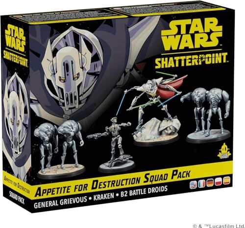 Atomic Asmodee Star Wars Shatterpoint: Appetite for Destruction G. Grievous, Espansione Gioco da Tavolo, 14+ Anni, Edizione in Inglese