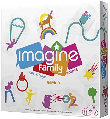 Asmodee Cocktail Games- Imagine Family Gioco da tavolo in spagnolo, colore ()