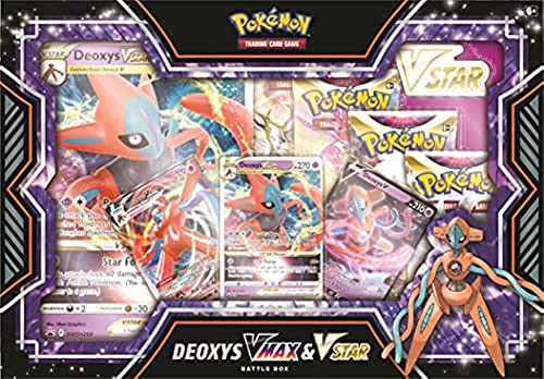 Pokemon Tcg: Deoxys/Zeraora Vmax & Vstar Battle Box One fornito, Multicolore