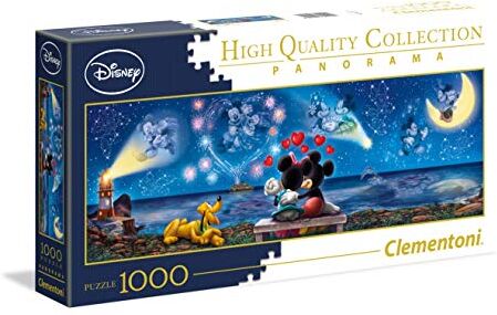 Clementoni Mickey & Friends Minnie Disney Panorama Collection Puzzle, No Color, 1000 Pezzi,