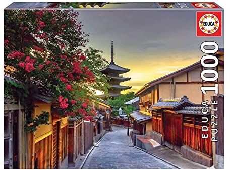 Educa Puzzle da 1000 pezzi per adulti   Pagoda Yasaka, Kyoto, Giappone. Dimensioni: 48 x 68 cm. Include la colla del FIX puzzle A partire dai 14 anni ()