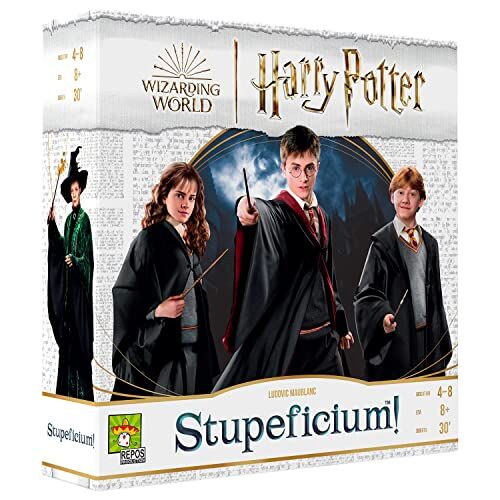 Asmodee – Stupeficium!   Gioco da Tavolo Harry Potter, Lancia gli Incantesimi di Hogwarts, 4-8 Giocatori, Edizione in Italiano