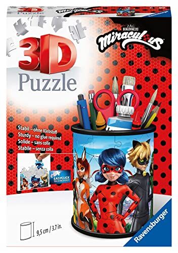 Ravensburger - Harry Potter 3D Puzzle Portapenne Miraculous, 57 Pezzi, età Raccomandata 6+, Multicolore,  4