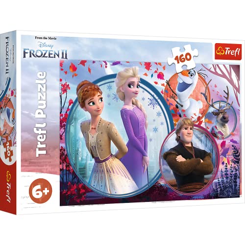 Trefl Frozen 2 160 Elementi, per Bambini da 6 anni Puzzle, Colore Disney, 15374
