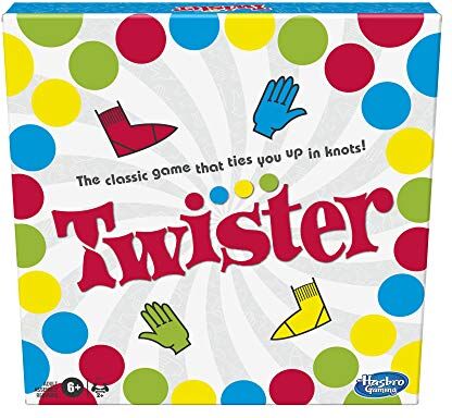 Hasbro Twister Game for Kids Ages 6 and Up, 4.1 x 26.6 x 26.6 cm