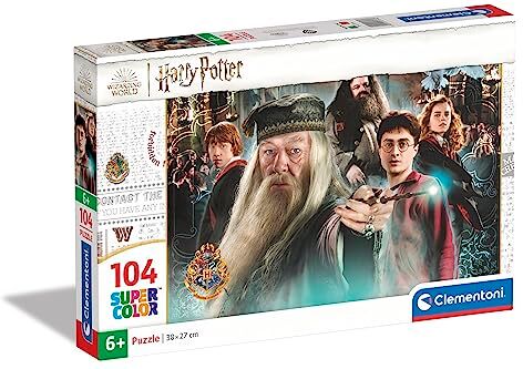 Clementoni - Harry Potter Supercolor Potter-104 Pezzi Bambini 6 Anni, Puzzle Cartoni Animati-Made in Italy, Multicolore,