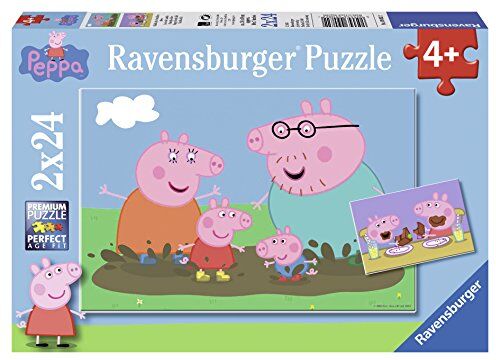 Ravensburger Italy Peppa Pig Puzzle, 2x24 Pezzi, Multicolore, medium,