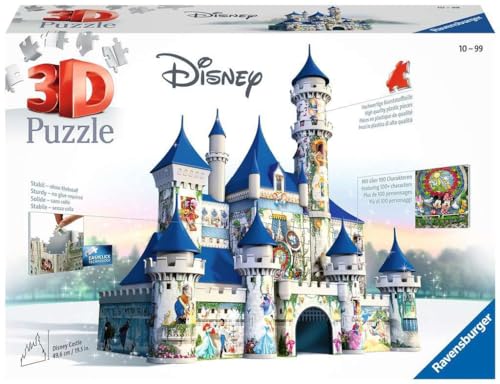 Ravensburger 3D Puzzle Castello Disney, 216 Pezzi, 10+ Anni