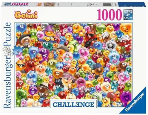 Ravensburger Puzzle, Puzzle 1000 Pezzi, Gelini, Puzzle per Adulti, Collezione Challenge, Puzzle Impossibili, Puzzle  Stampa di Alta Qualità