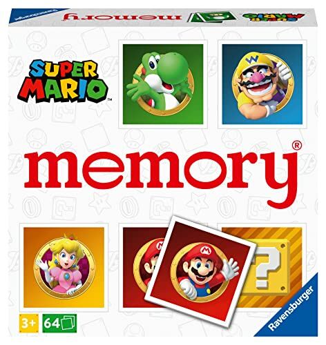 Hurter, William H. Memory® Versione Super Mario, 64 Tessere, Gioco Da Tavolo, 3+ Anni