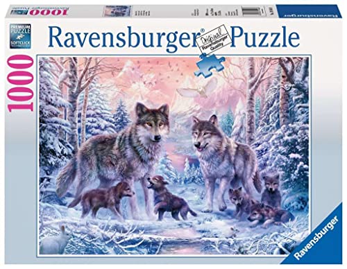 Ravensburger Puzzle Lupi artici, 1000 Pezzi, Idea regalo, per Lei o Lui, Puzzle Adulti