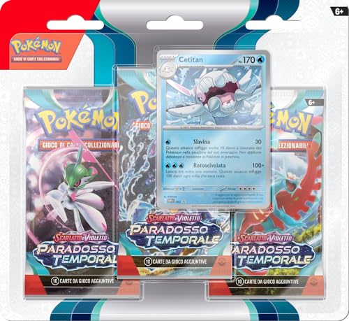 Pokemon Scarlatto e Violetto Paradosso Temporale Blister 3 buste con carta promo Arctibax (IT)