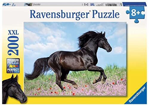 Ravensburger 7 Black Stallion Puzzle Super, 200 Pezzi, Cartone