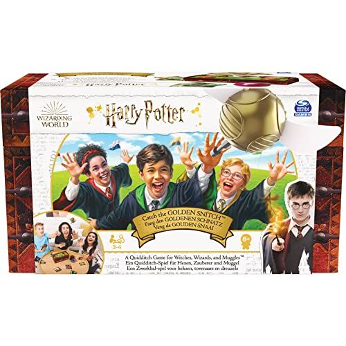 Spin Master Games Harry Potter Caccia al Boccino d'oro, Gioco di Quidditch da tavola per Streghe, maghi e Babbani, Gioco per Tutta la Famiglia, dagli 8 Anni in su