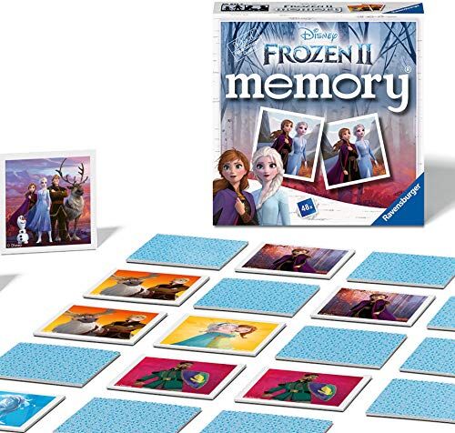 Ravensburger Italy Disney Frozen 2 Memory in Formato Pocket, 15x15 cm, Gioco 24 Coppie in Cartone, 48 Carte, per Bambini a Partire da 3 Anni, da 2 a 6 Giocatori,  3