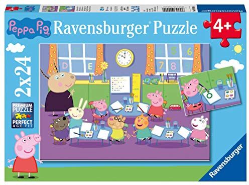 Ravensburger Peppa in der Schule Puzzle 2 x 24 Teile