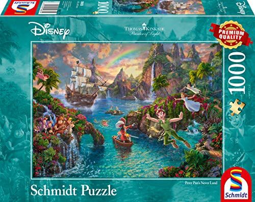 Schmidt , Thomas Kinkade: Disney Peter Pan Puzzle -1000pc, Puzzle, Ages 12+, 1 Players