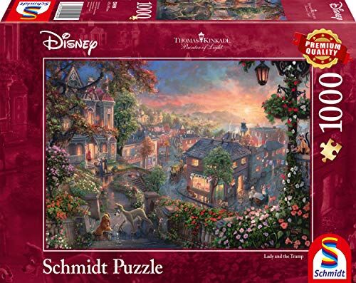 Kinkade, Thomas Thomas Kinkade: Disney Lady and the Tramp Jigsaw Puzzle (1000-Piece)