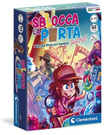 Clementoni - Sblocca la Porta Gioco di Carte, Multicolore, , a partire da 8 anni