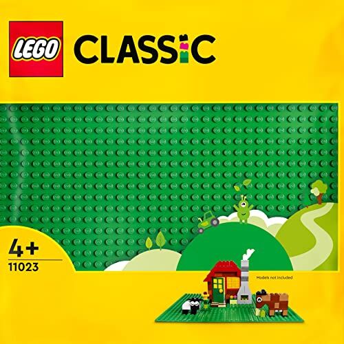 Lego Classic Base Verde, Tavola per Costruzioni Quadrata con 32x32 Bottoncini, Piattaforma Classica per Mattoncini per Costruire ed Esporre, Set di Giochi per Bambini e Bambine da 4 Anni in su