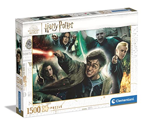 Clementoni Harry Potter Potter-1500 Made in Italy, 1500 Pezzi, Fantasy, Puzzle Film Famosi, Divertimento per Adulti, Multicolore, Medium,