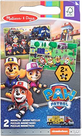 Melissa & Doug PAW Patrol Puzzle Magnetico per Bambini   PAW Patrol Giochi Viaggio Bambini 3 Anni I 2 Libri Puzzle Portatili I Puzzle Bambini 4 Anni I Puzzle PAW Patrol Giochi I Giocattoli Educativi