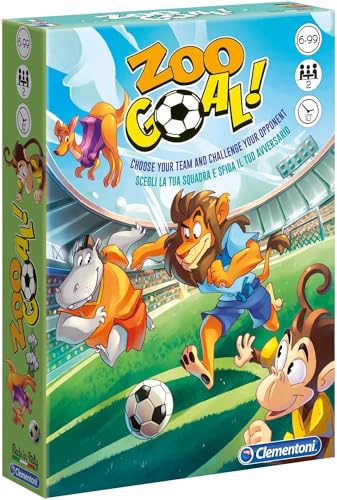 Clementoni - Zoo Goal Gioco di Memoria, Multicolore,