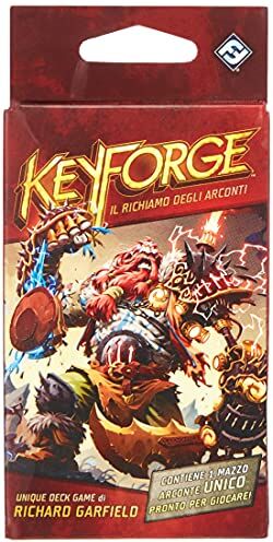 Asmodee - Keyforge, Il Richiamo degli Arconti-Mazzo Gioco di Carte, Colore Rosso, 10601