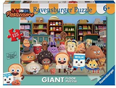 Ravensburger Puzzle Barbiere Pasticcere, Collezione 125 Giant Pavimento, 125 Pezzi, Età Raccomandata 6+ Anni